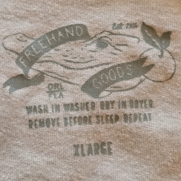 Freehand Goods Collab V. Steiner Cougar Head Above Cougar Skull Graphic Tee XL - Picture 5 of 10